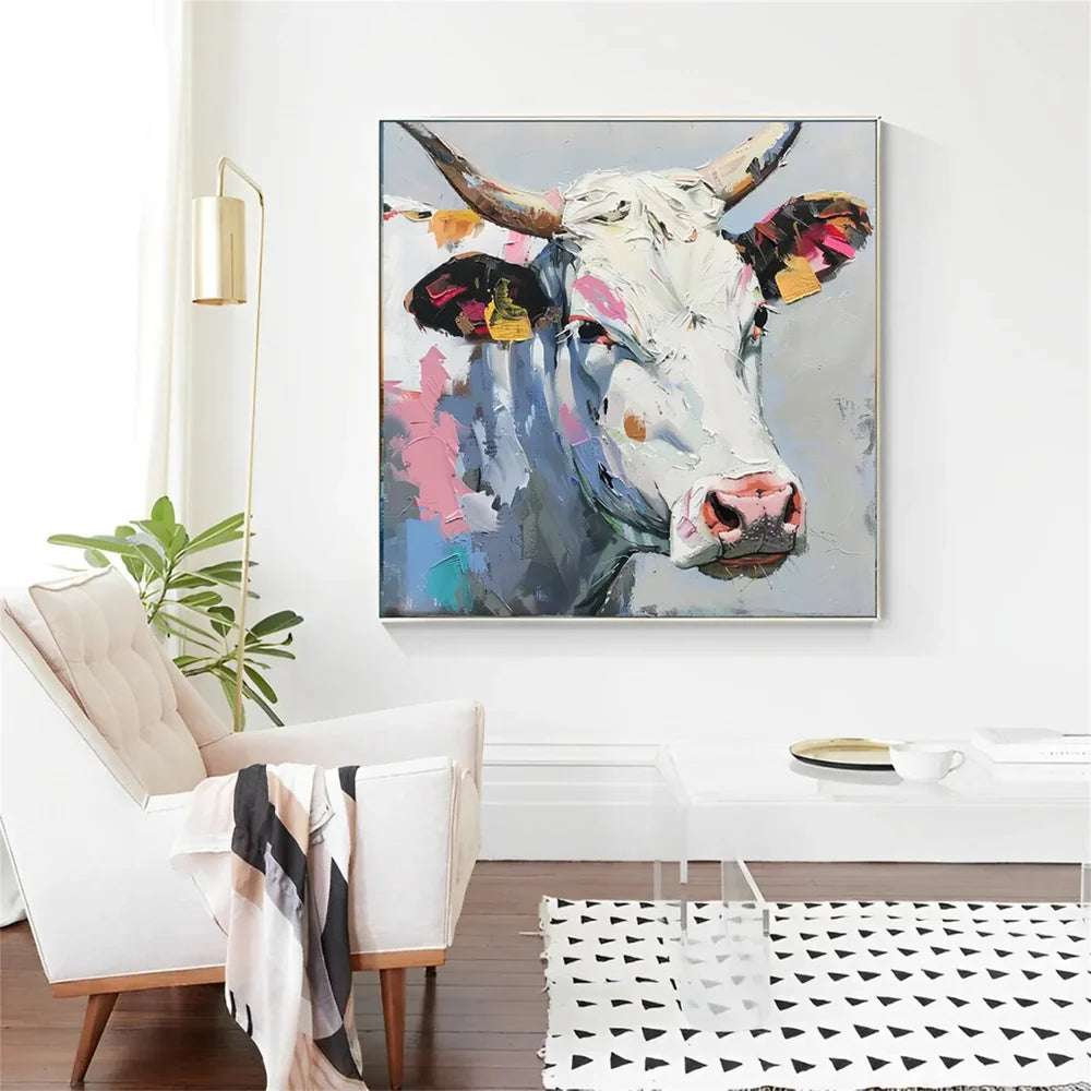 Animal Textured Canvas Art Painting #AC035