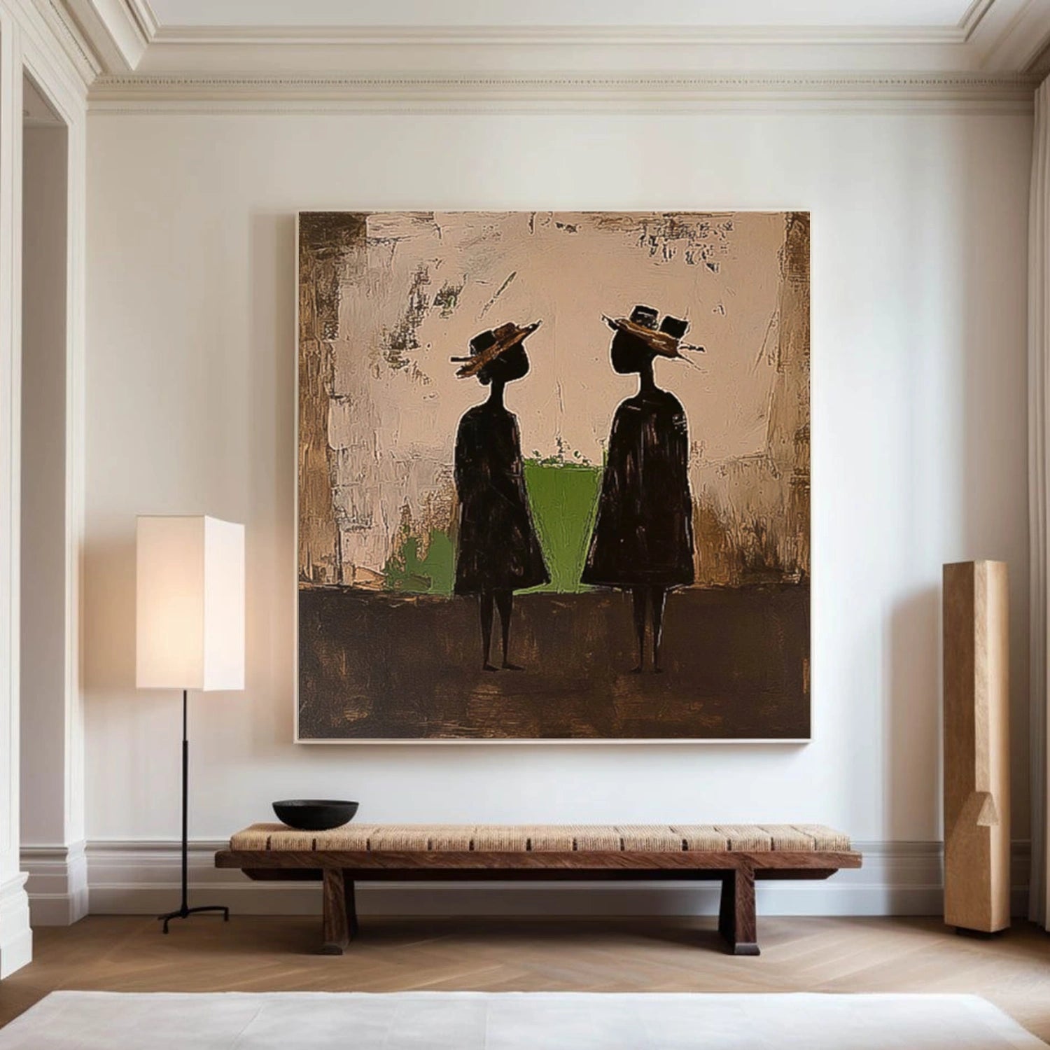 Abstract Portrait Canvas Art #AE114
