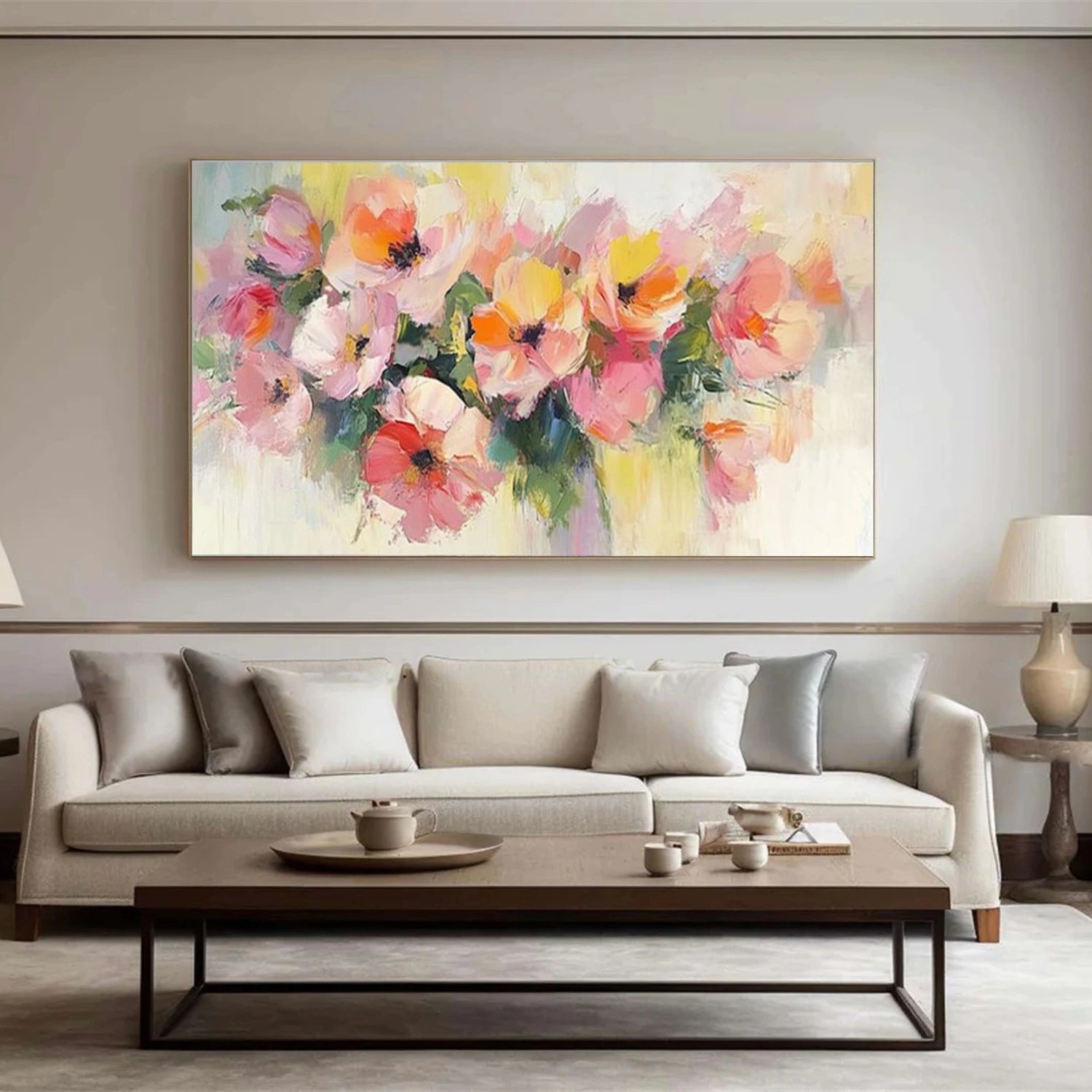 Colorful Flower Abstract Wall Art #FP166