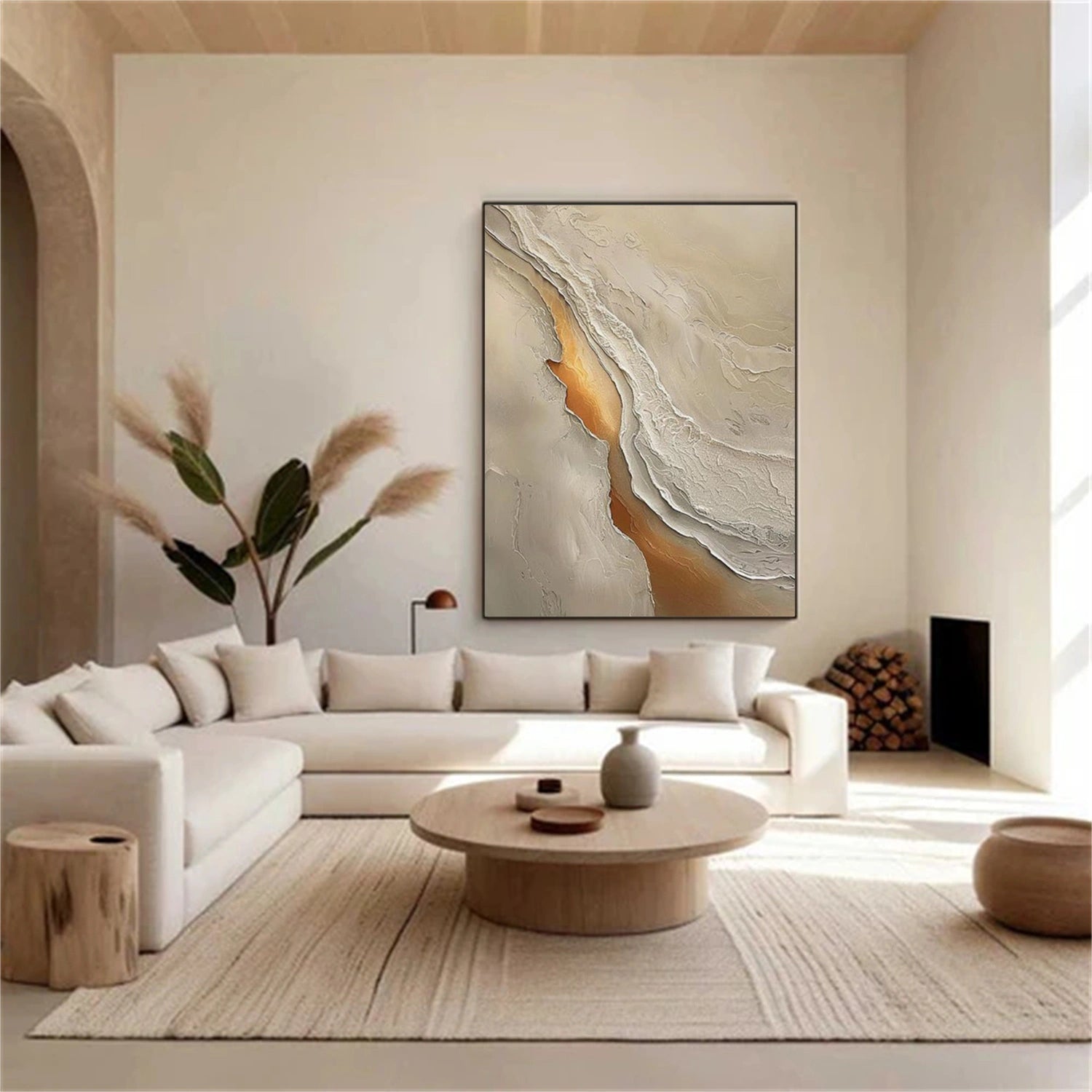 Ocean Abstract Textured Wall Art #OP049