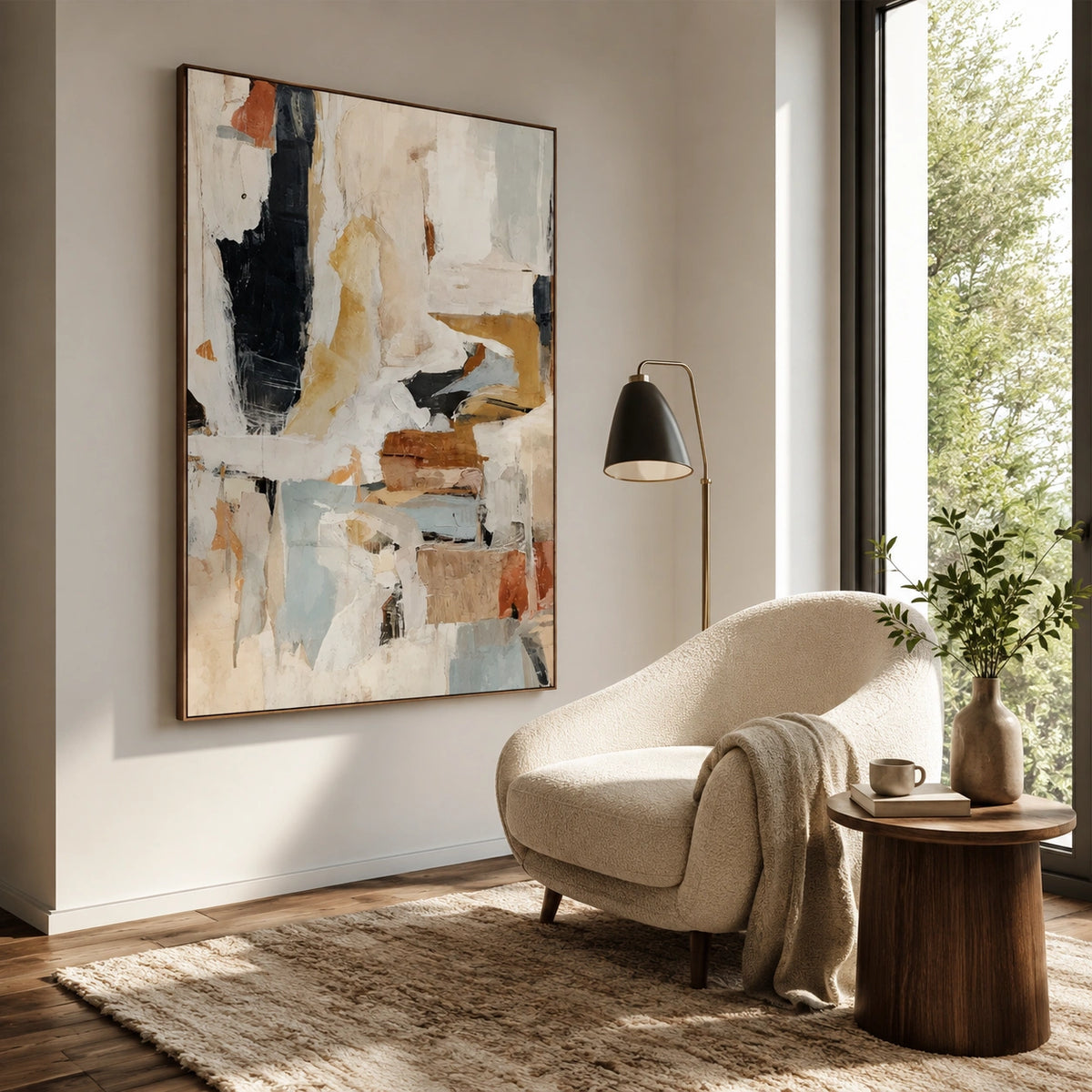 Abstract Canvas Wall Art #AP399