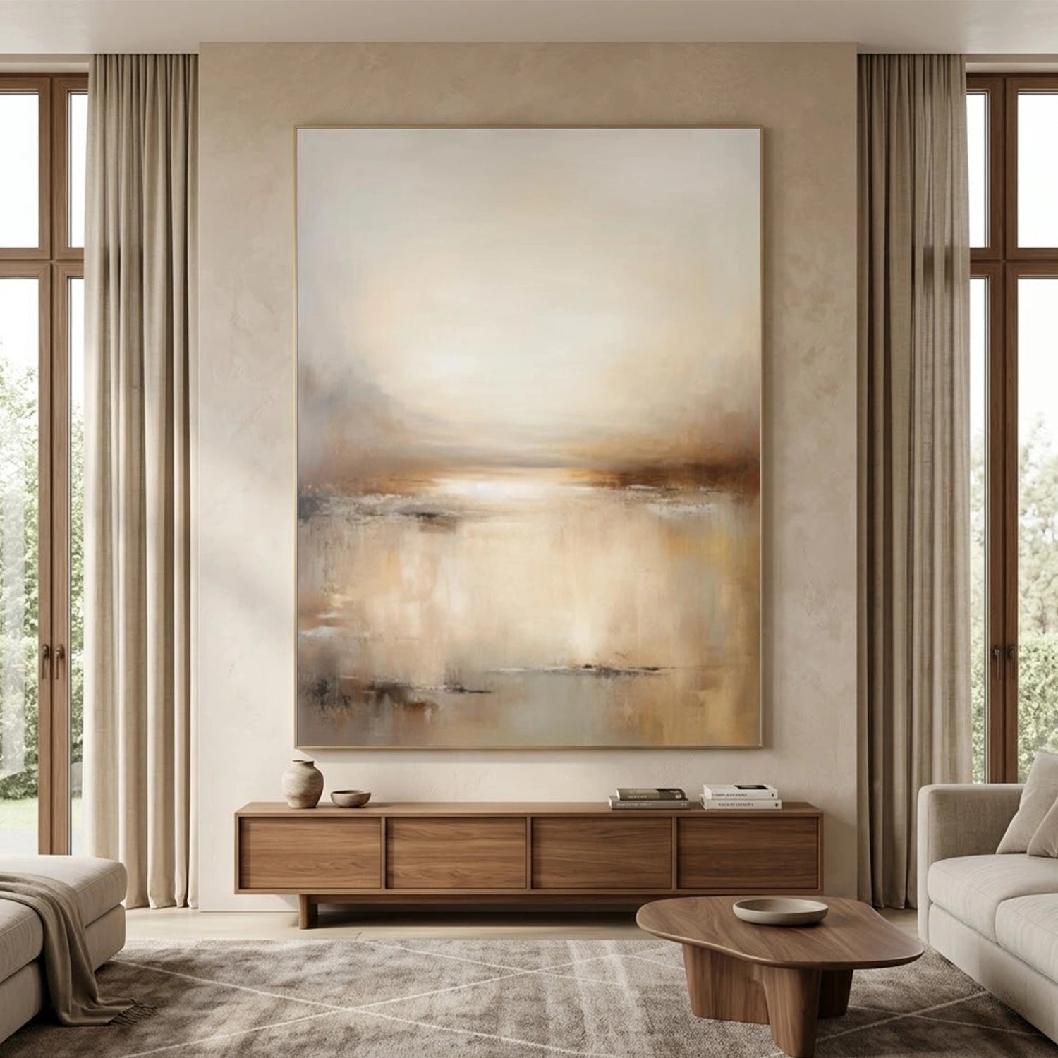 Abstract Canvas Wall Art #AP384