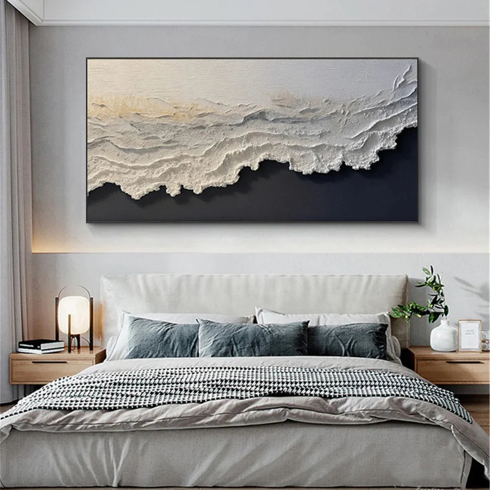Ocean And Sky Textured Painting Canvas #OS025