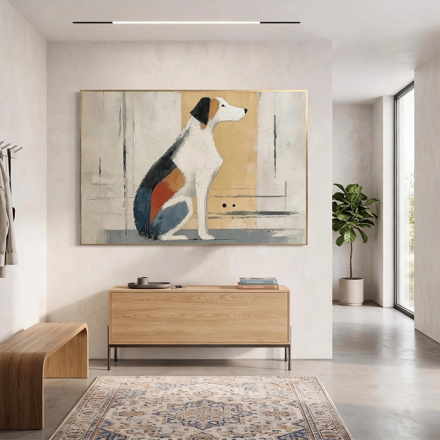 Abstract Animal Dog Wall Art #AC138