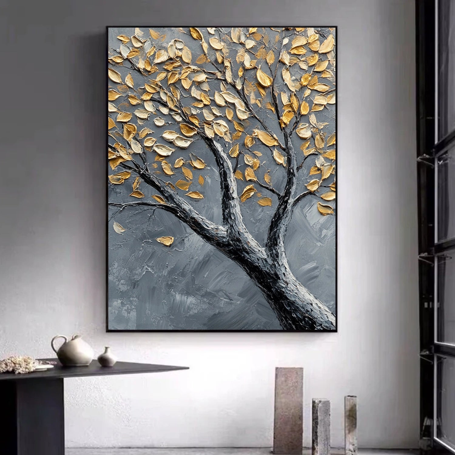 Tree Abstract Textured Wall Art #TP060