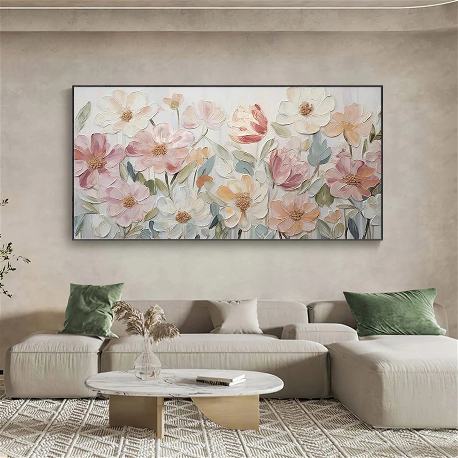 Flower Abstract Textured Wall Art #FP184