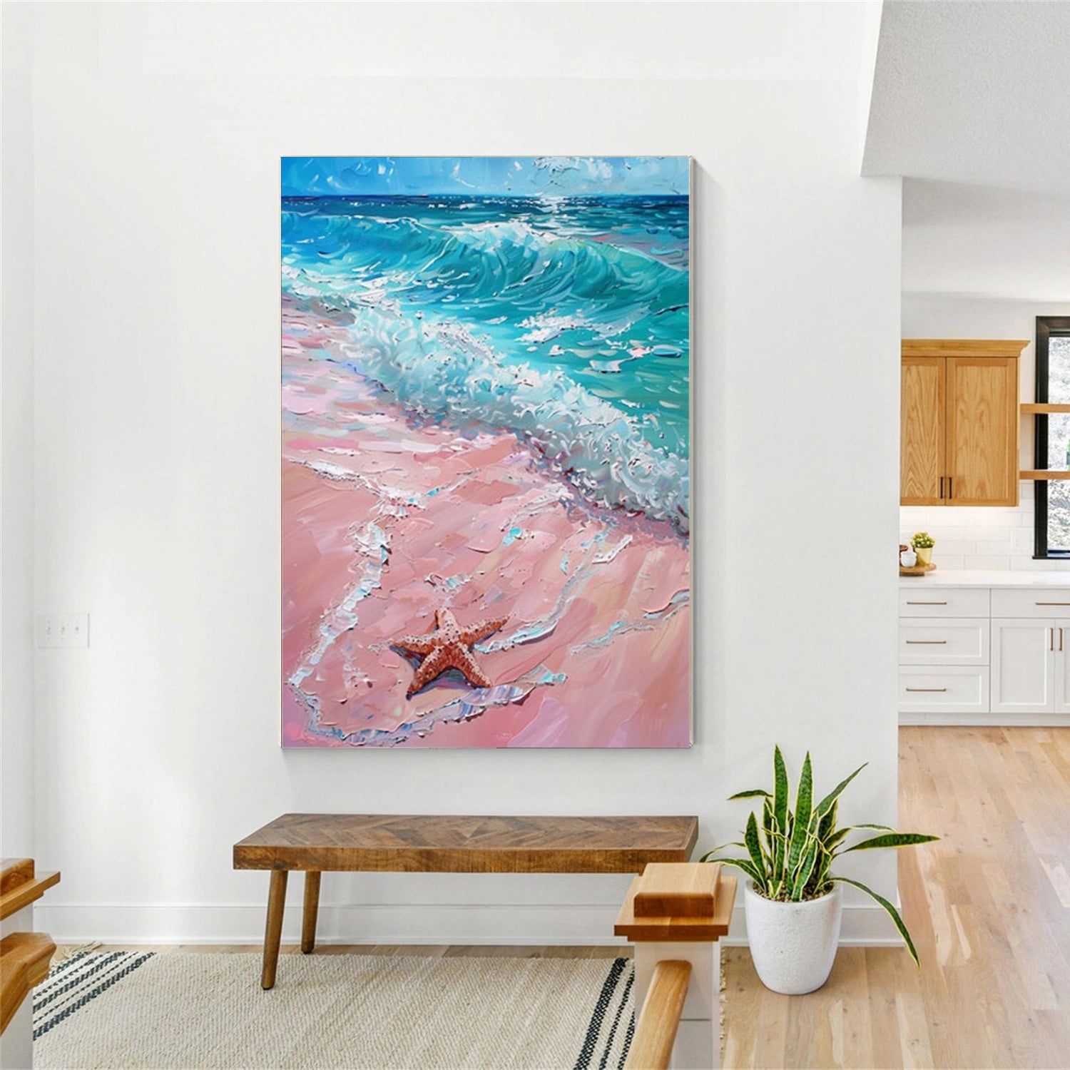 Ocean And Sky Abstract Wall Art #OS120