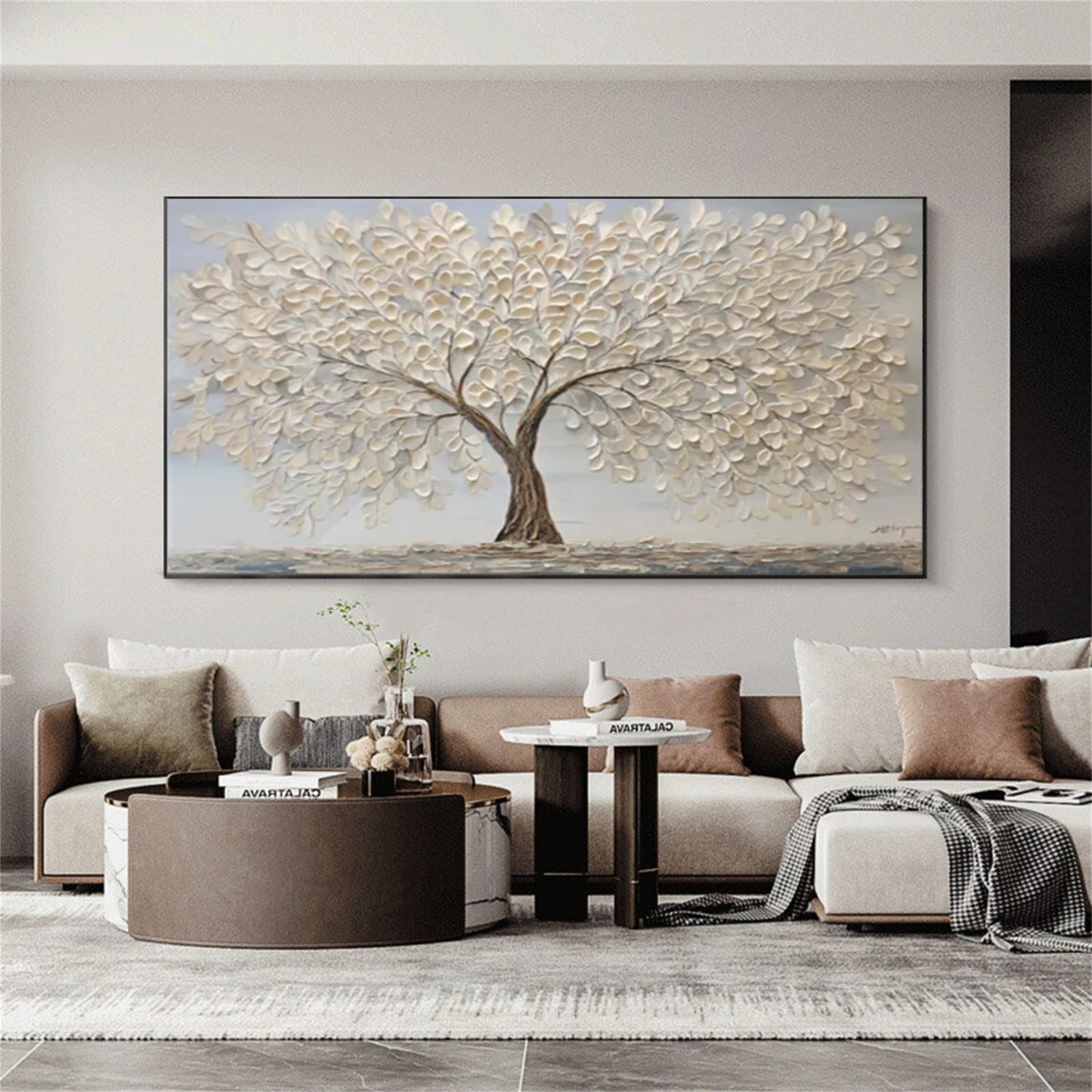 Tree Abstract Textured Wall Art #TP067