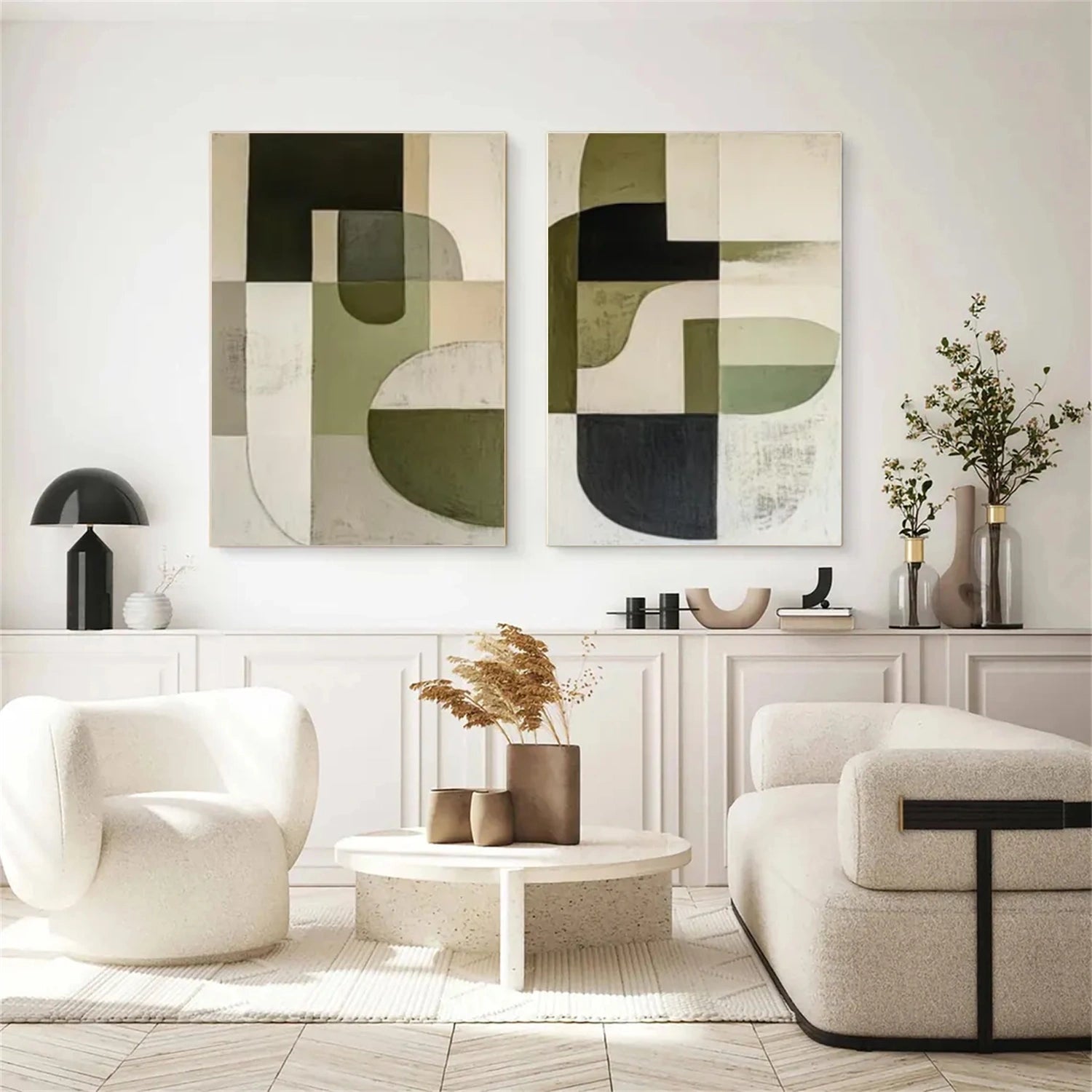 Wabi Sabi Canvas Art Set of 2 #WS089