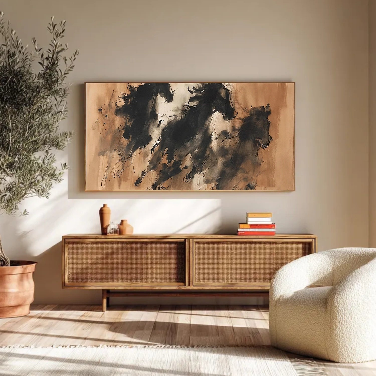 Abstract Animal Horse Wall Art #AC083