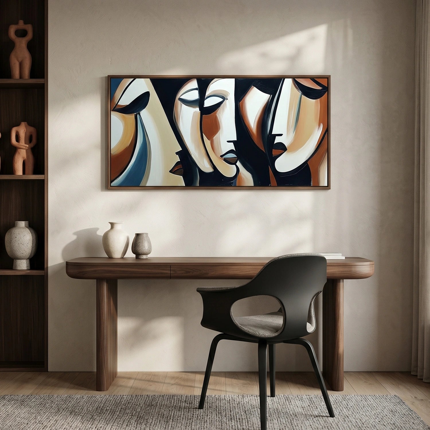 Abstract Portrait Canvas Art #AE146