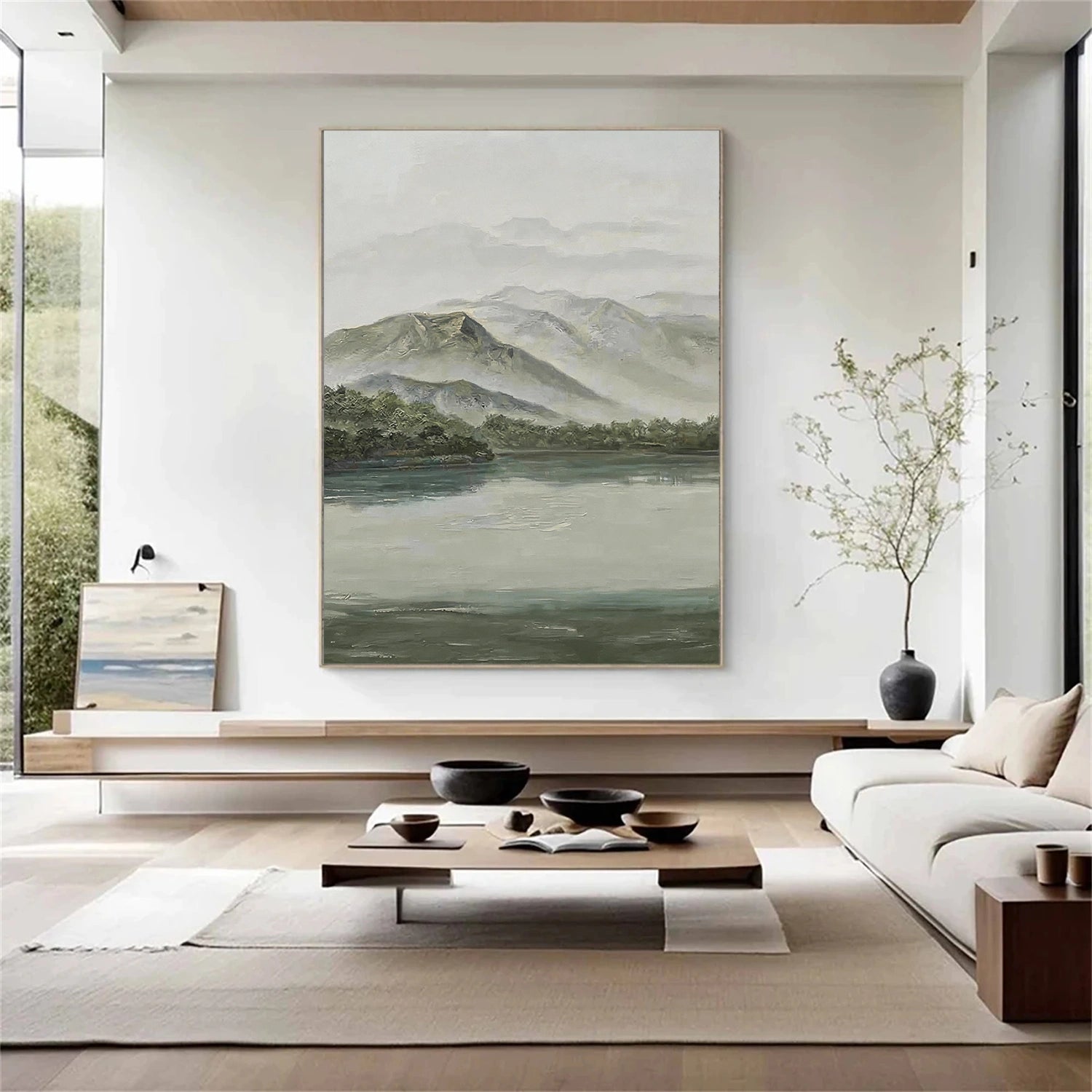 Abstract Mountain Canvas Art #MO060