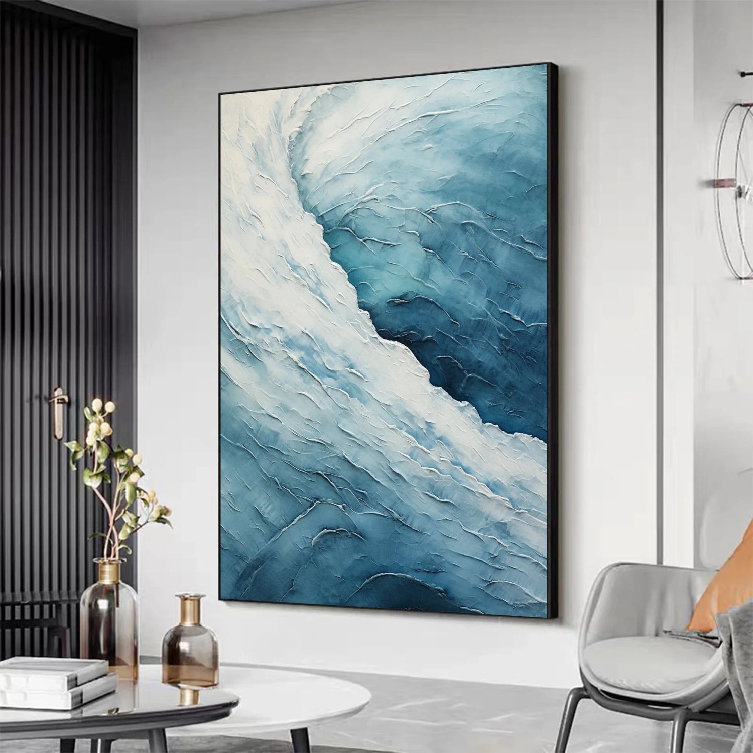 Ocean Textured Painting Canvas #OP018