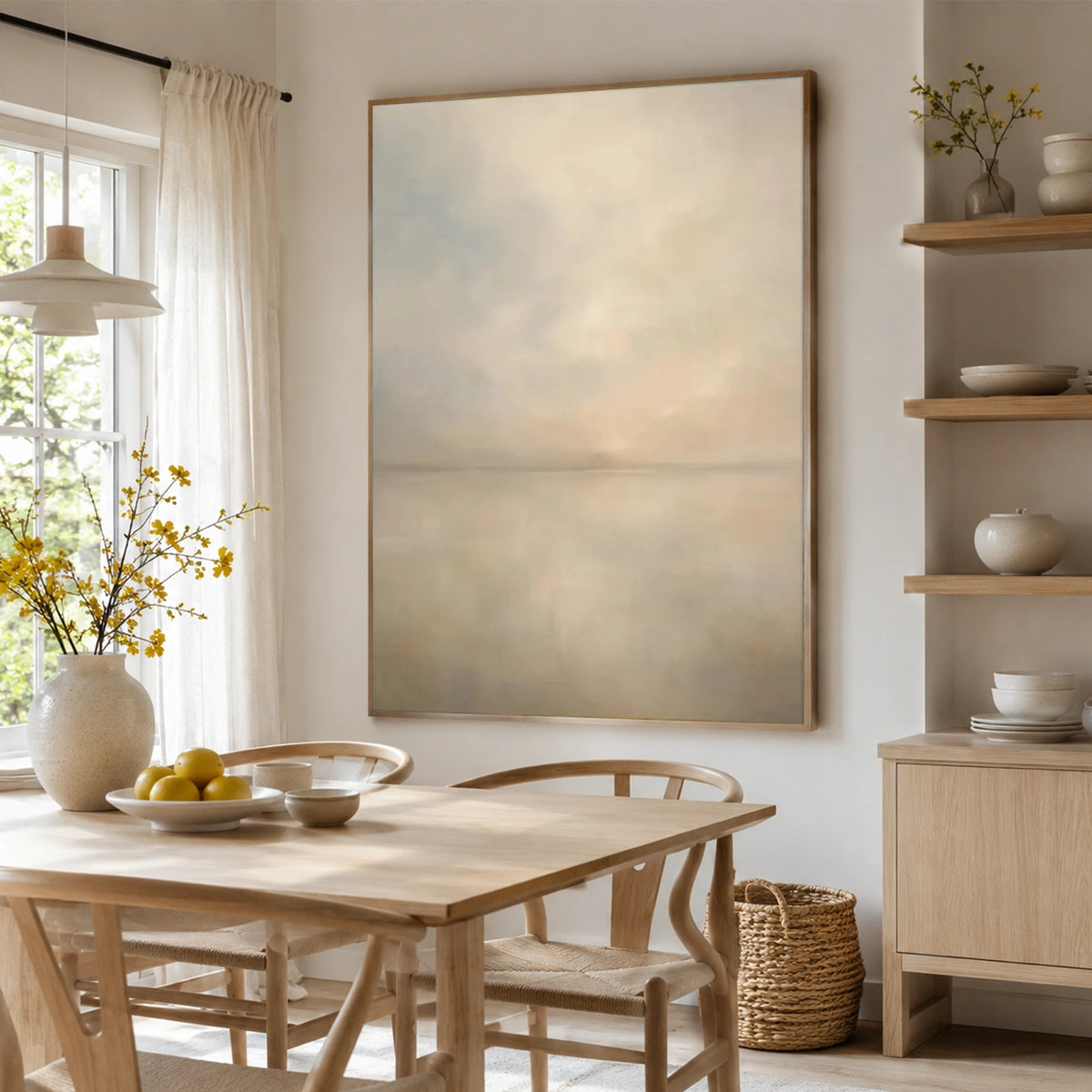 Ocean And Sky Abstract Wall Art #OS237