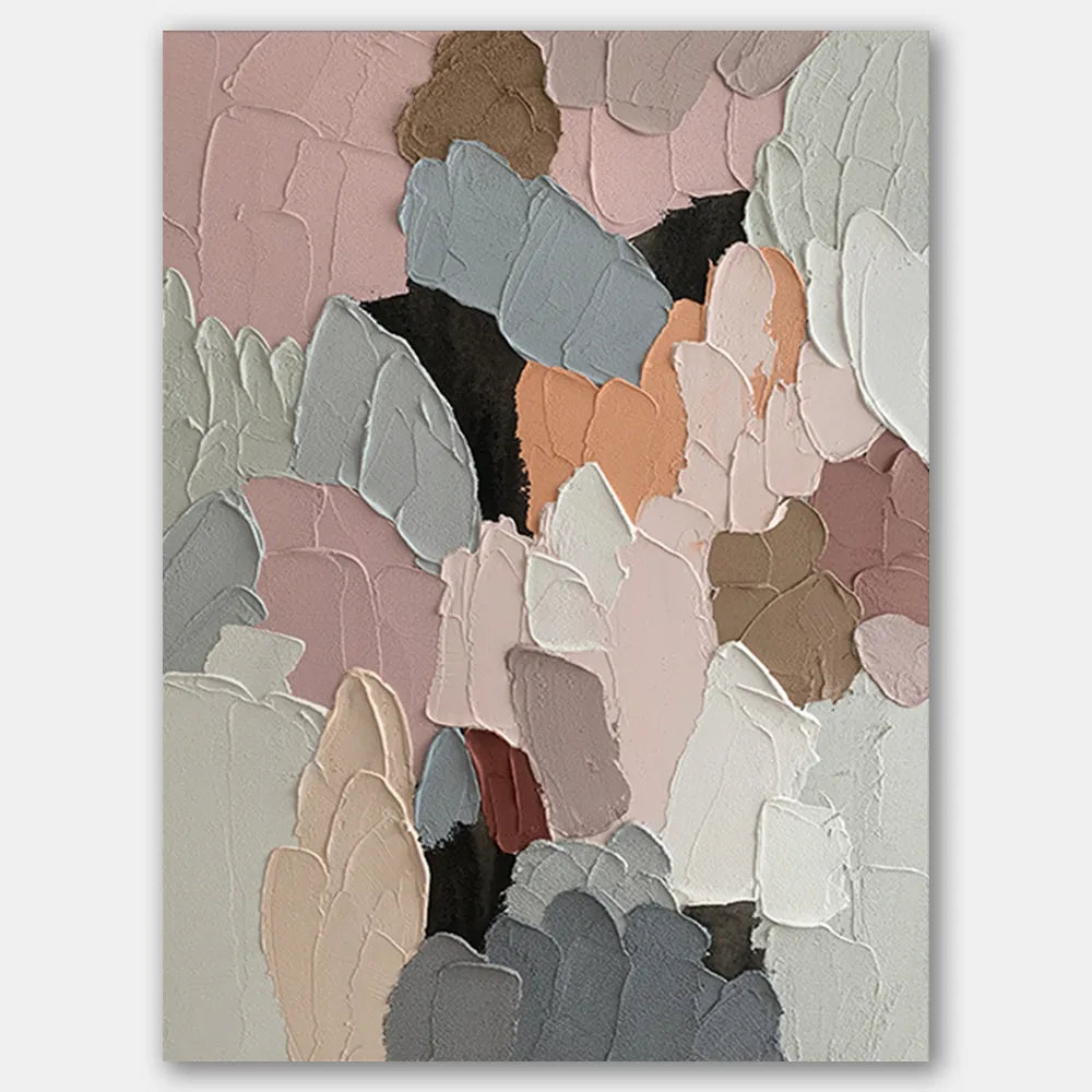 Colorful Abstract Textured Painting Canvas #AT041