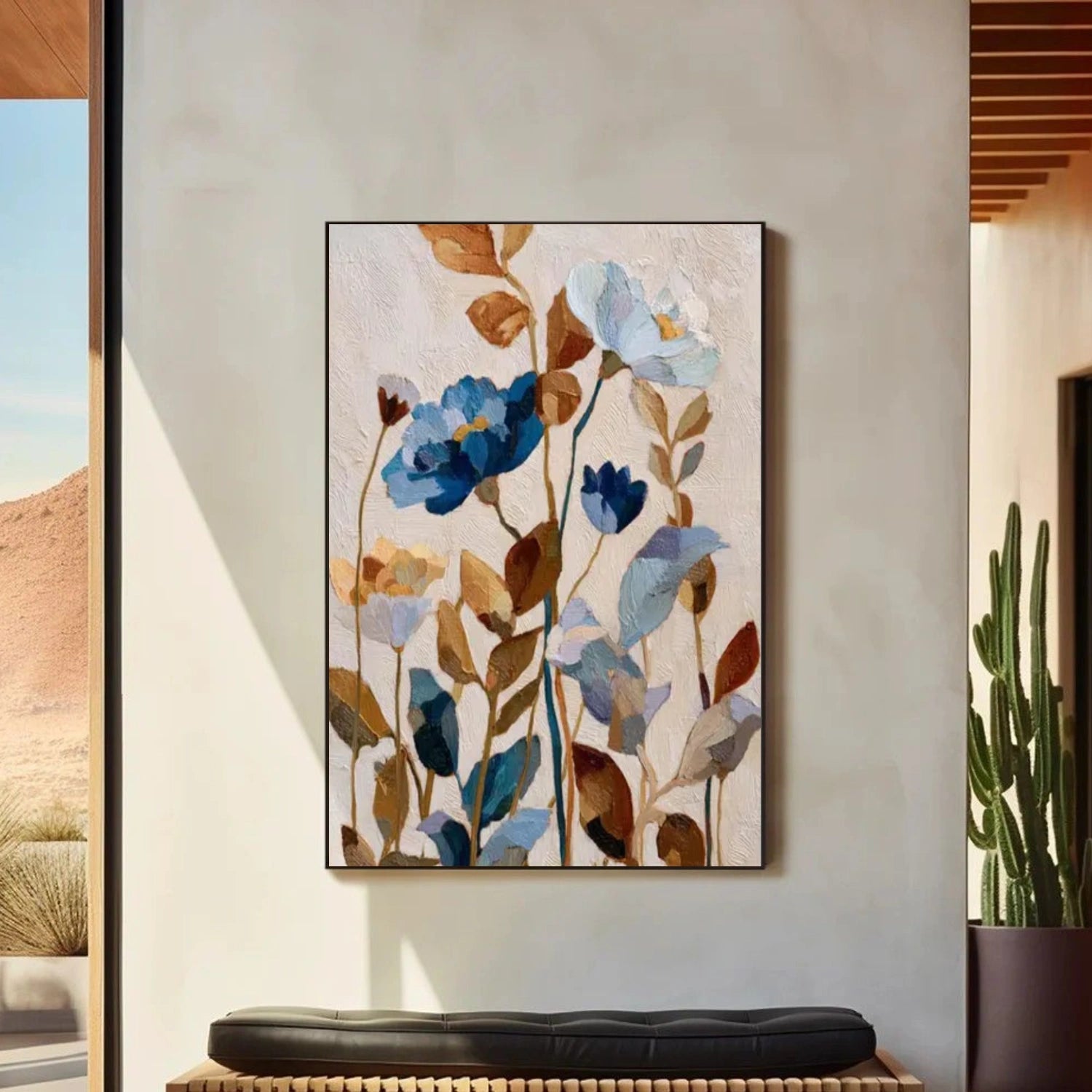 Colorful Flower Abstract Wall Art #FP140