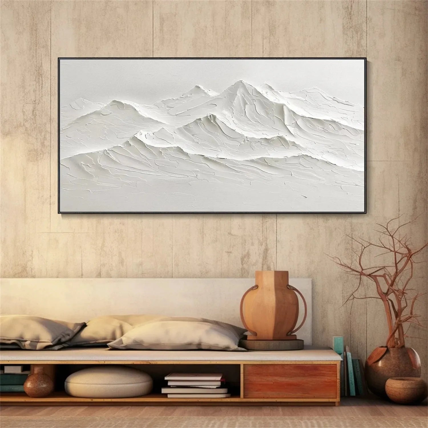 Mountain Textured Canvas Art #MO004