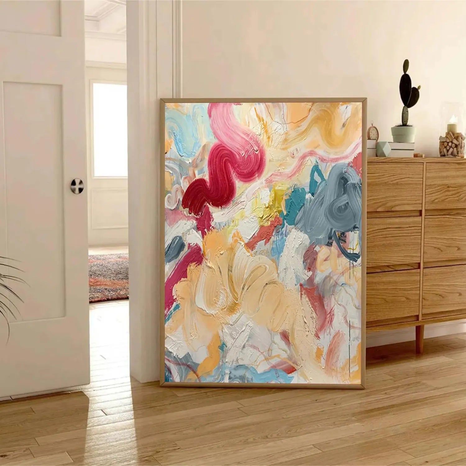 Colorful Abstract Painting Canvas #AP036