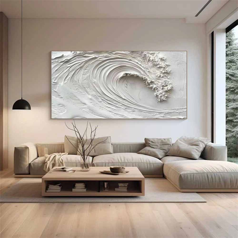 Ocean And Sky Textured Painting Canvas #OS040