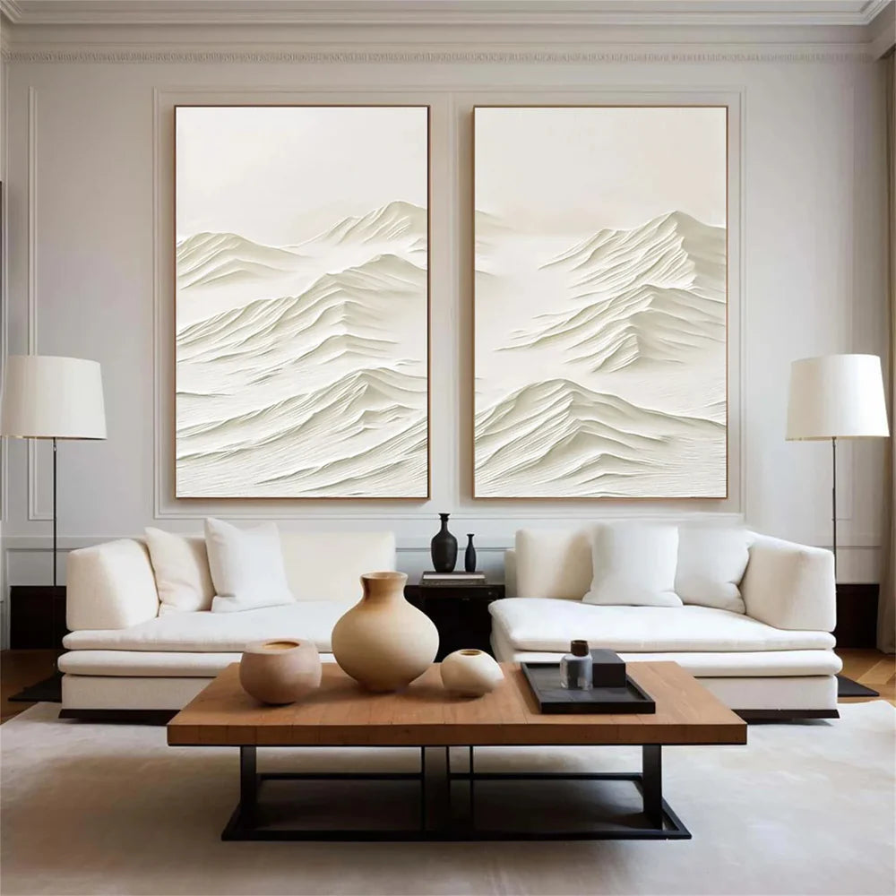 Mountain Textured Canvas Art Set of 2 #MO011