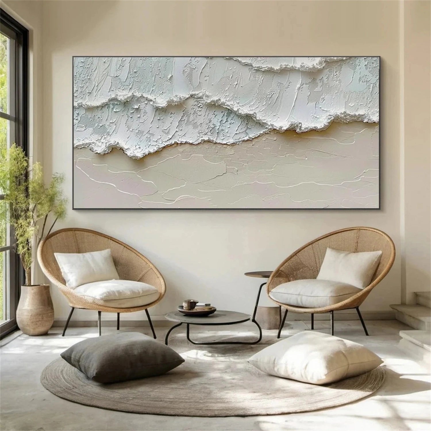 Ocean Abstract Textured Wall Art #OP038