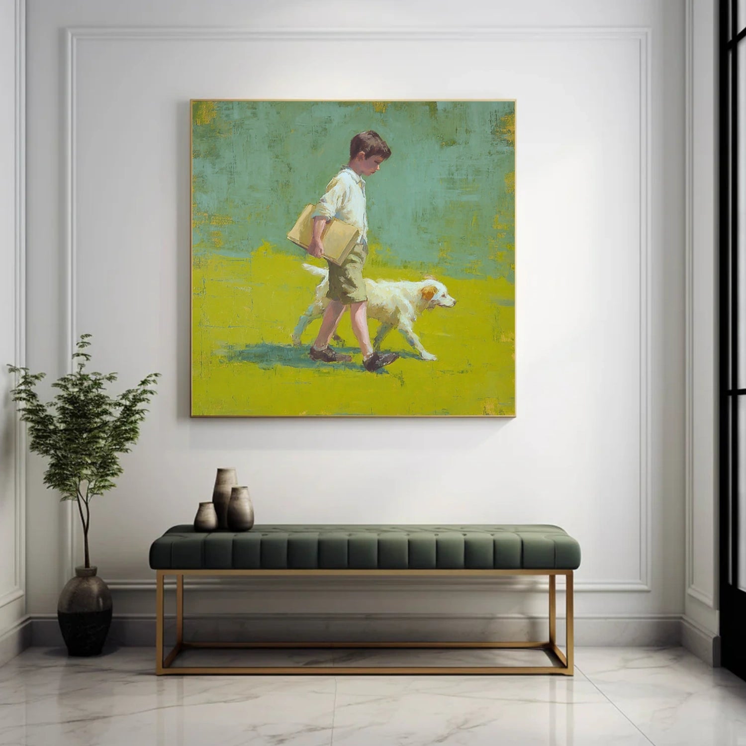 Abstract Portrait Canvas Art #AE108