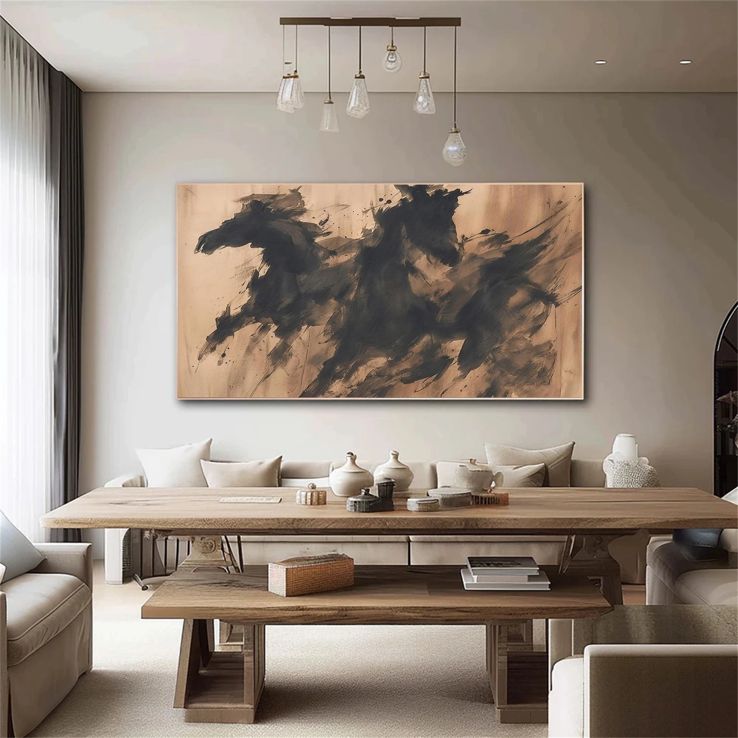 Abstract Animal Horse Wall Art #AC084