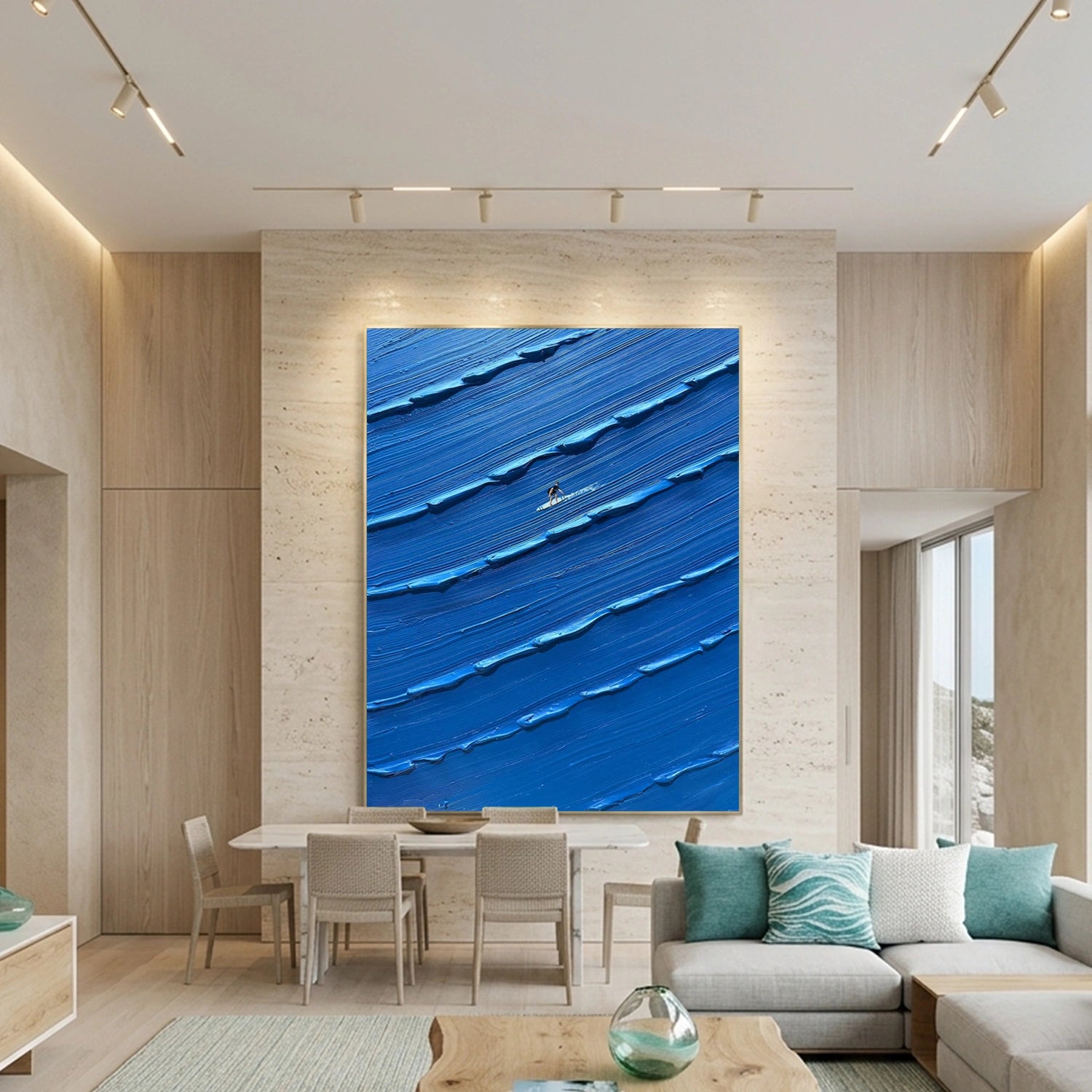 Surfing Sport Textured Wall Art #MS119