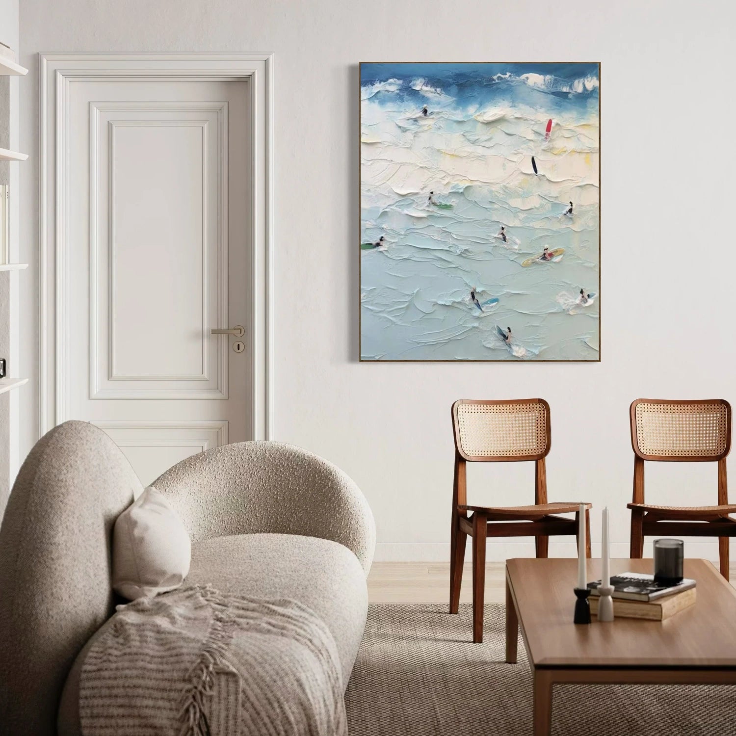 Surfing Sport Textured Wall Art #MS014