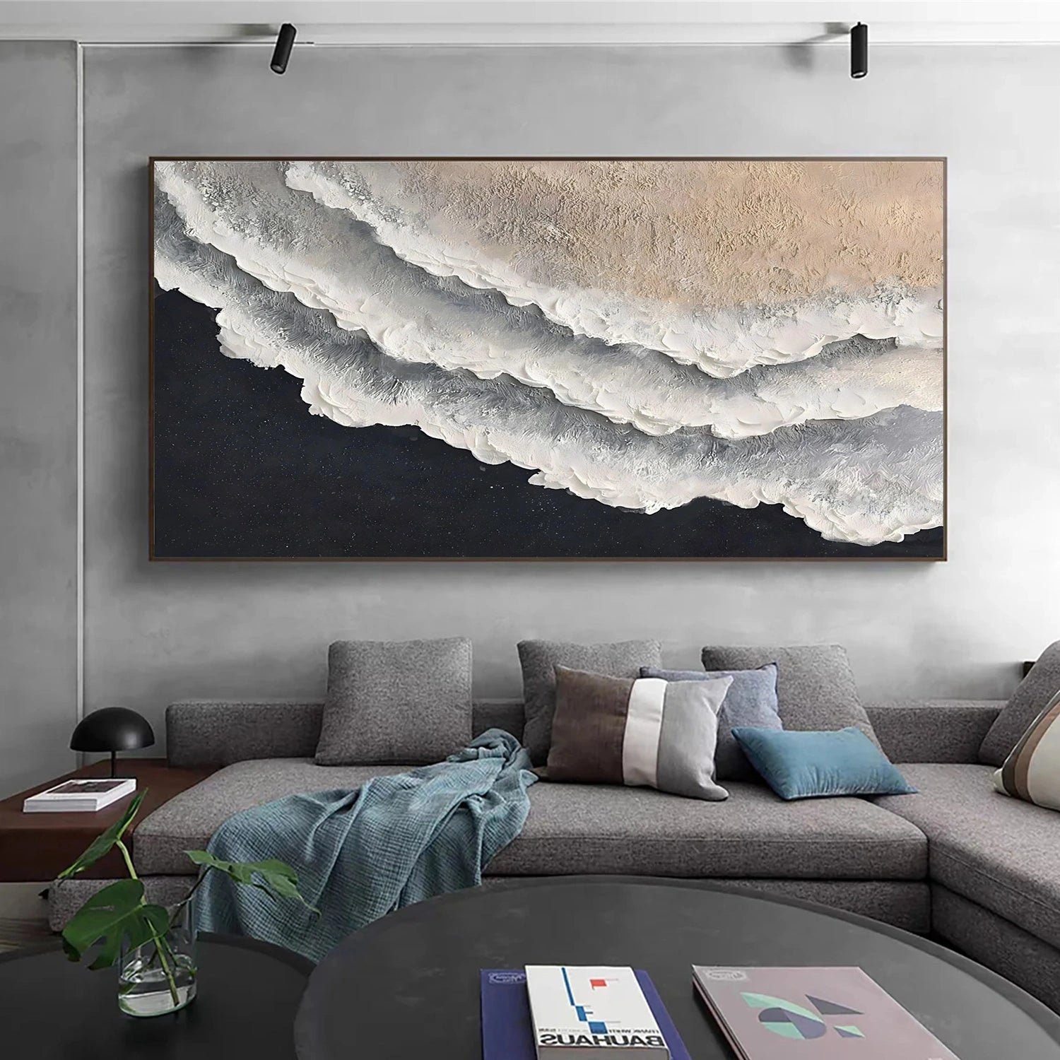 Ocean Abstract Textured Wall Art #OP062