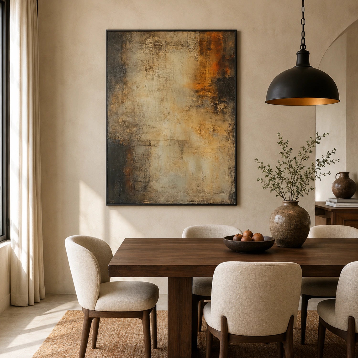 Wabi Sabi Textured Canvas Art #WS137