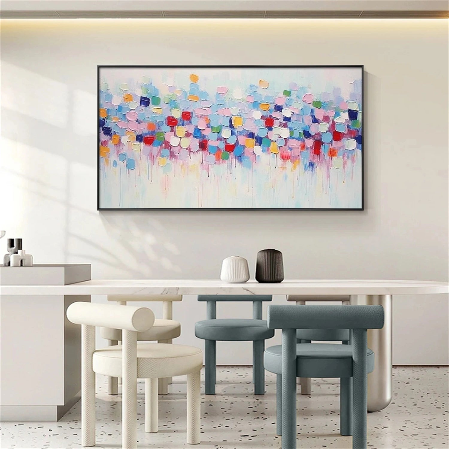 Colorful Abstract Painting Canvas #AP081