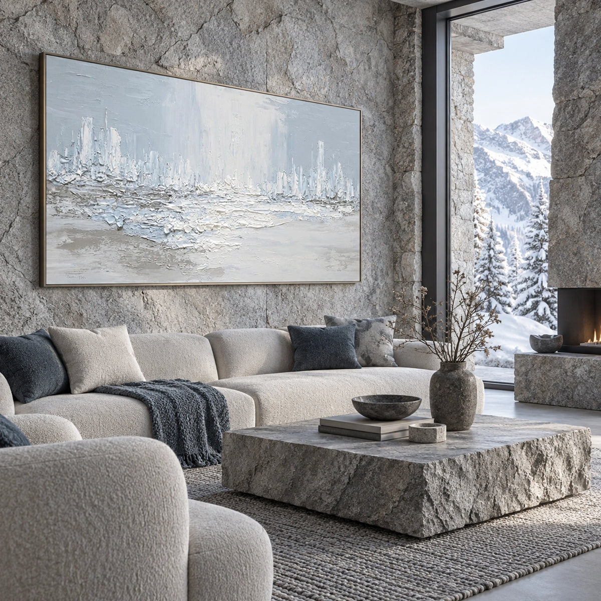 Abstract Textured Wall Art #AT191