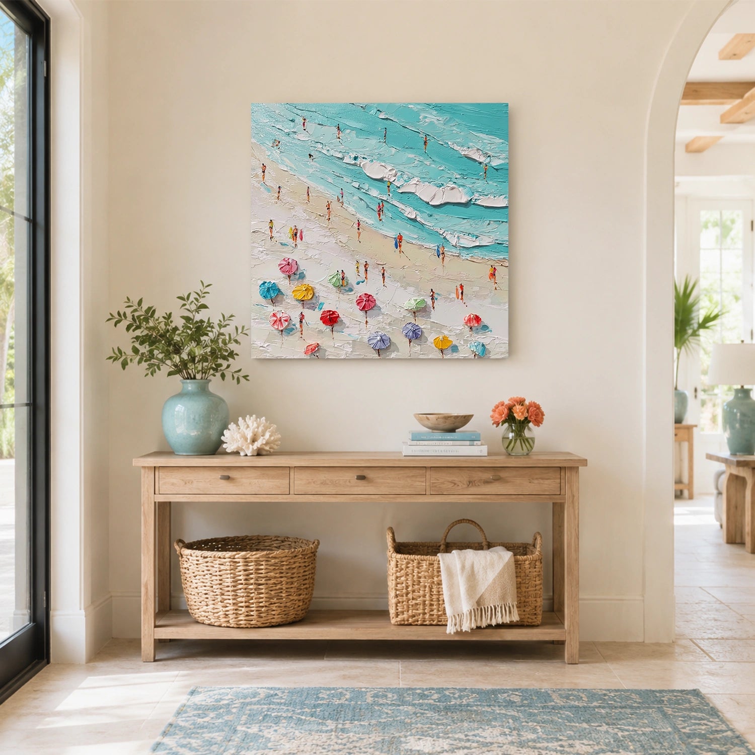 Ocean Abstract Textured Wall Art #OP079