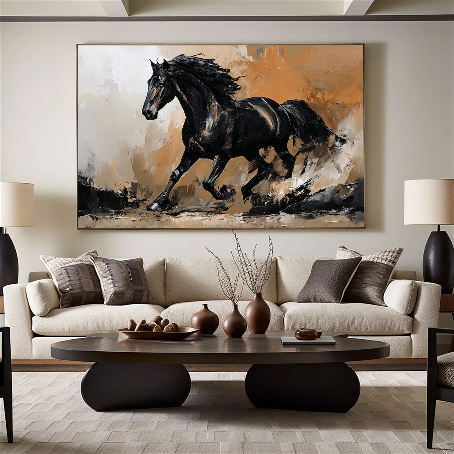 Abstract Animal Horse Wall Art #AC117