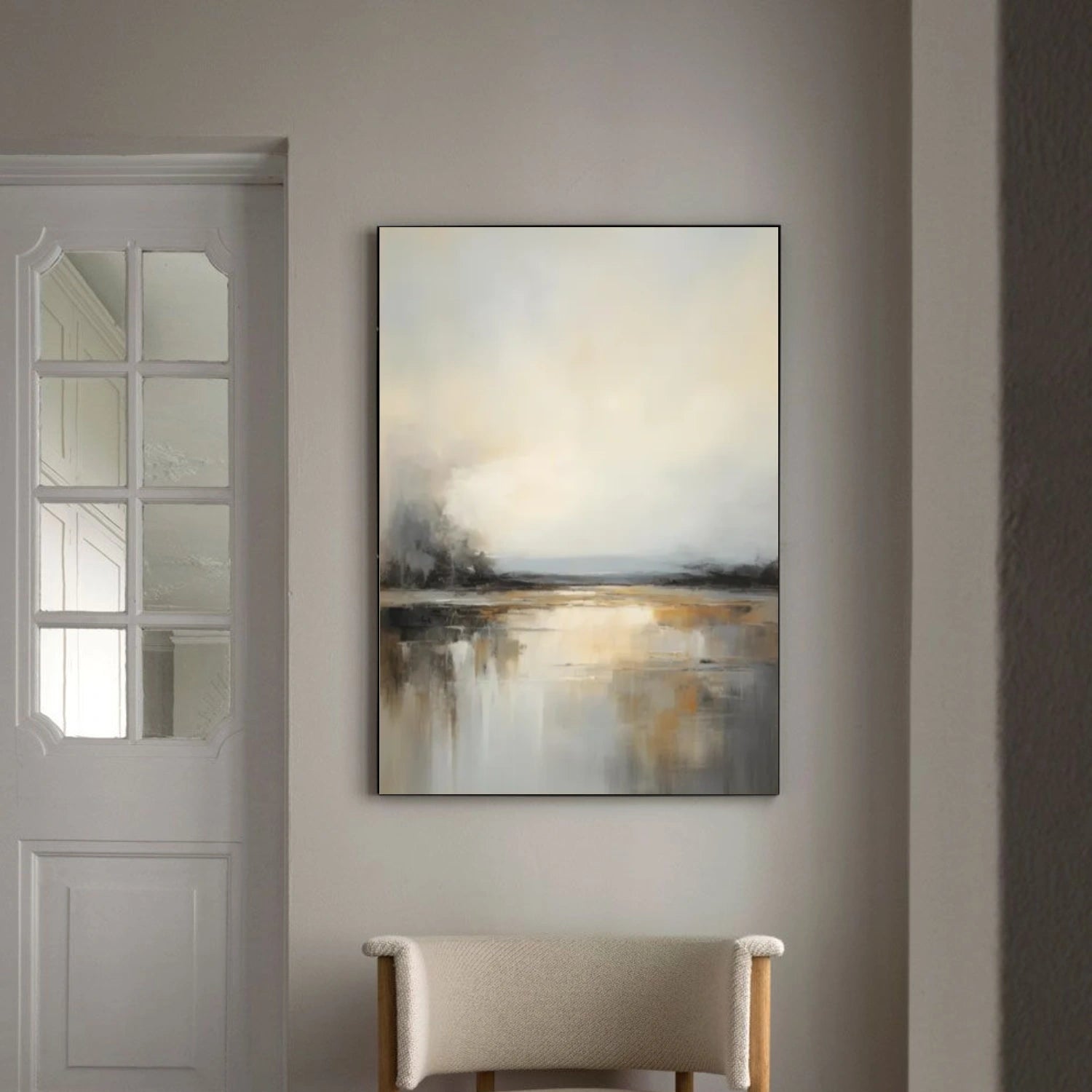 Ocean And Sky Abstract Wall Art #OS066
