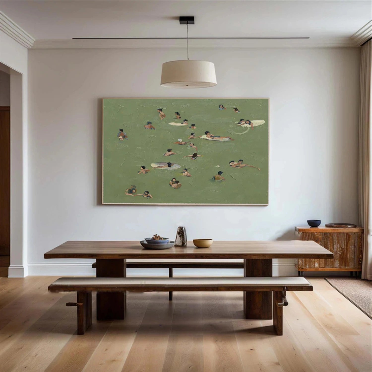 Swimming Sport Textured Wall Art #MS103