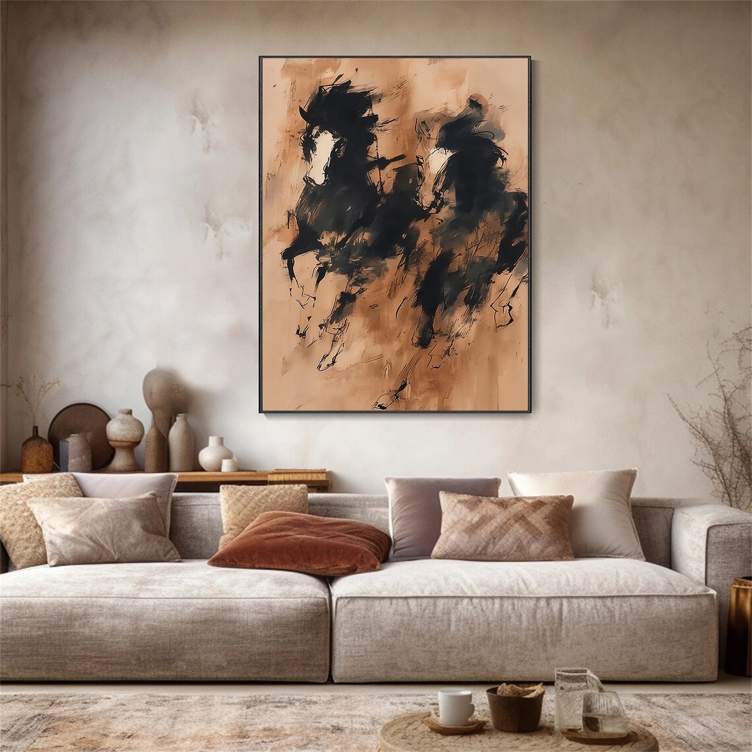 Abstract Animal Horse Wall Art #AC081