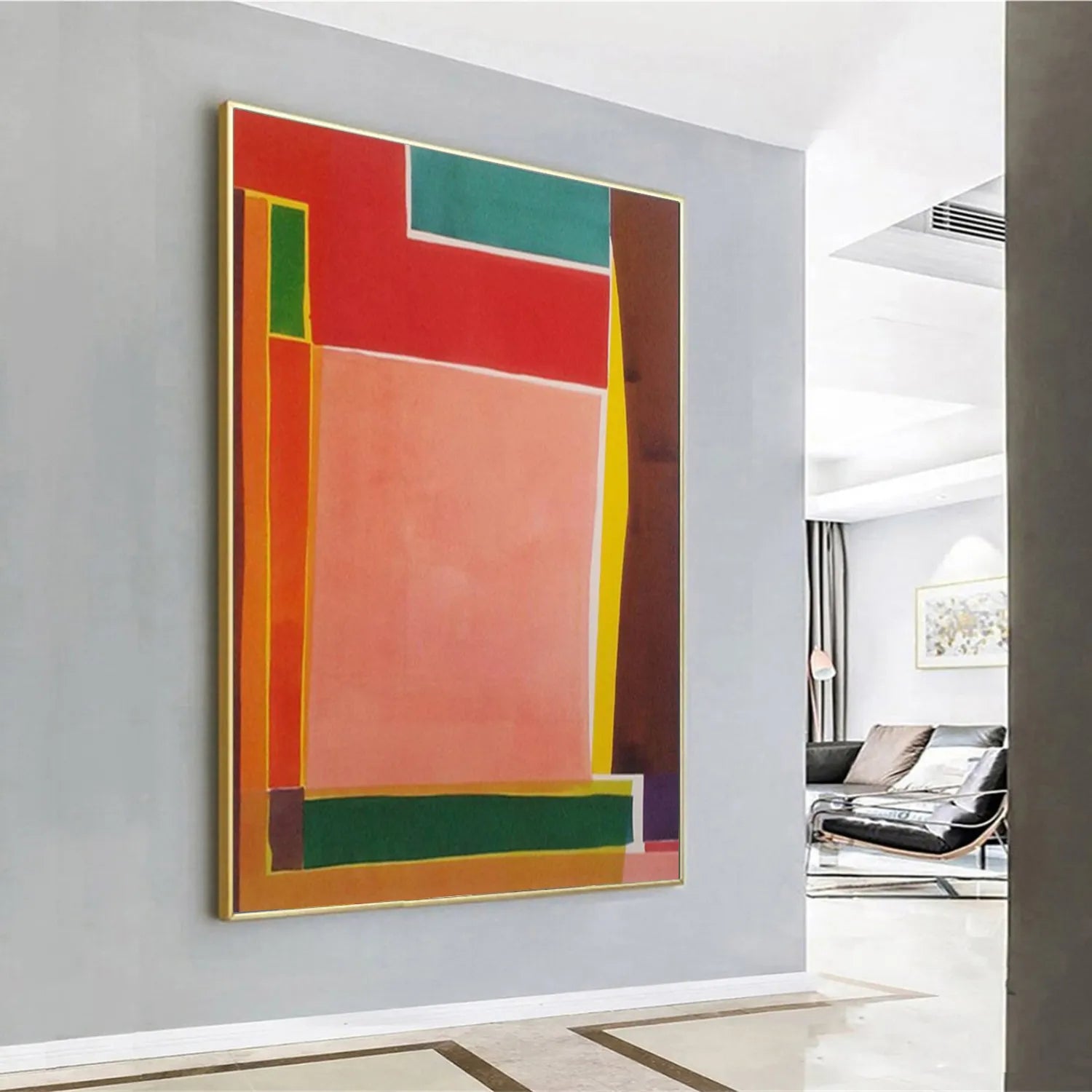 Colorful Abstract Painting Canvas #AP008