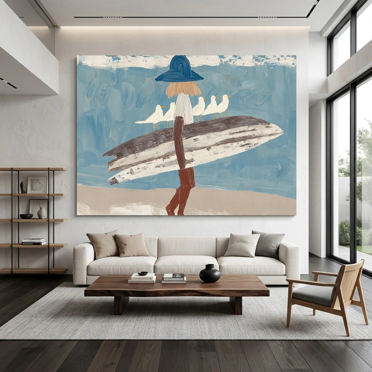 Abstract Portrait Canvas Art #AE143