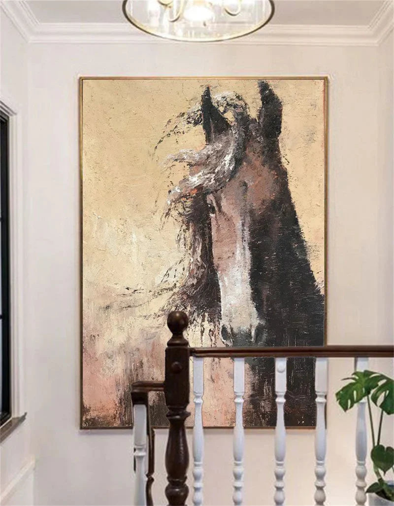 Animal Textured Canvas Art Painting #AC033