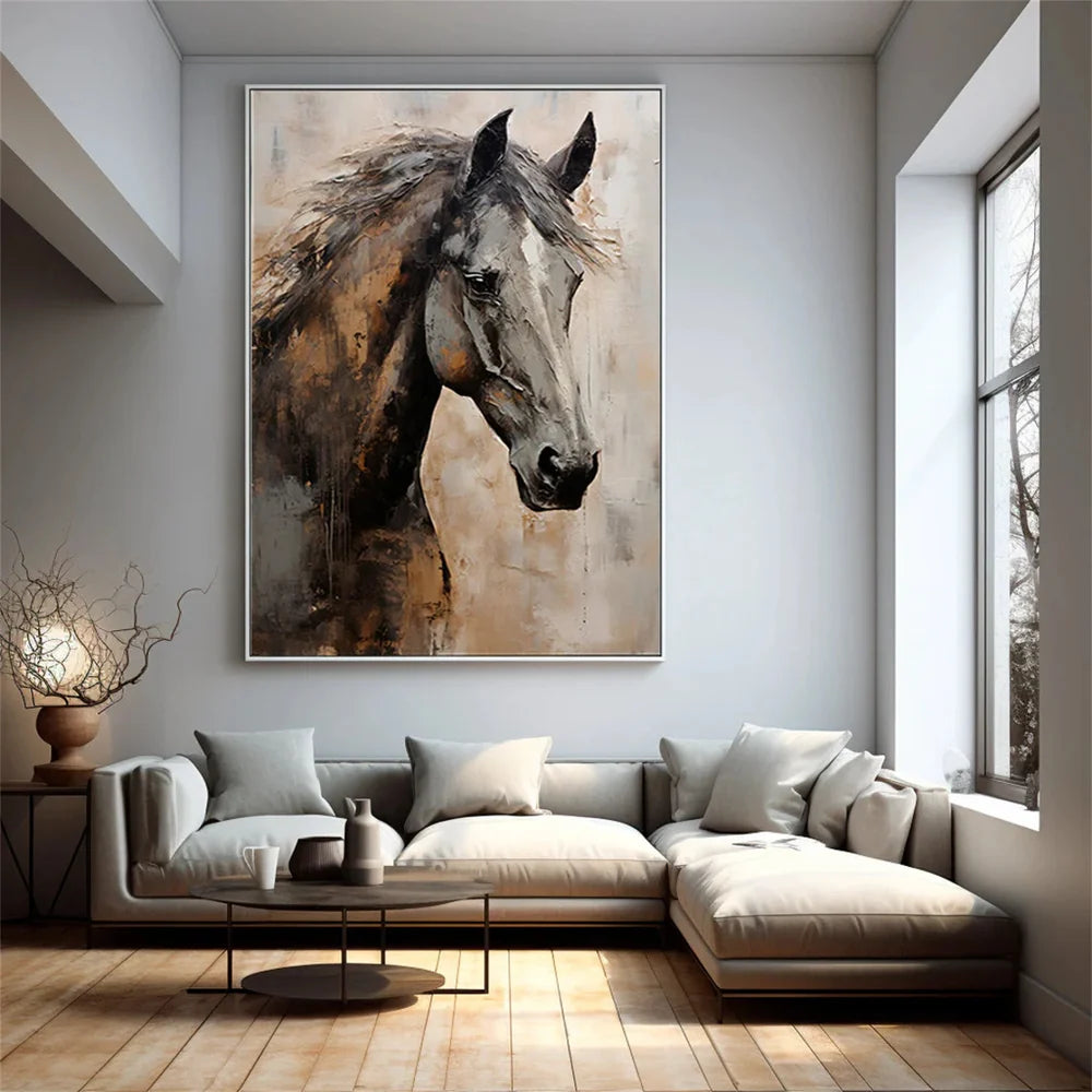 Animal Textured Canvas Art Painting #AC022