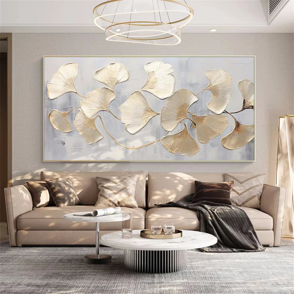 Flower Textured Painting Canvas #FP060