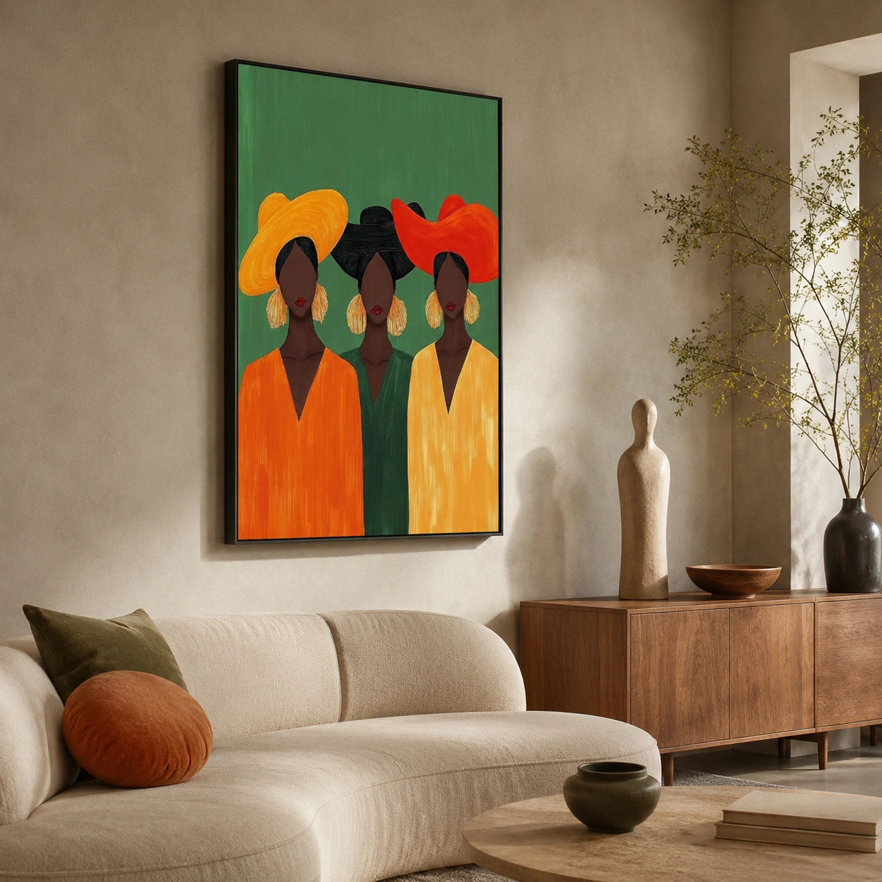 Abstract Portrait Canvas Art #AE163