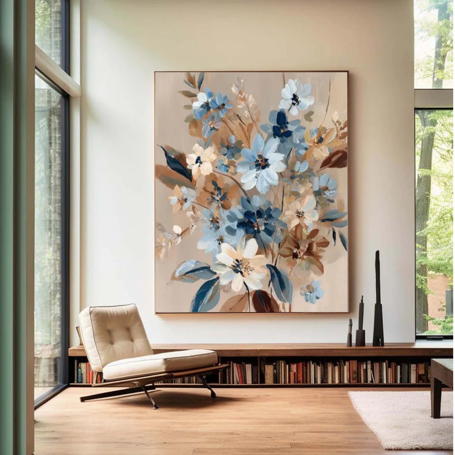 Colorful Flower Abstract Wall Art #FP141