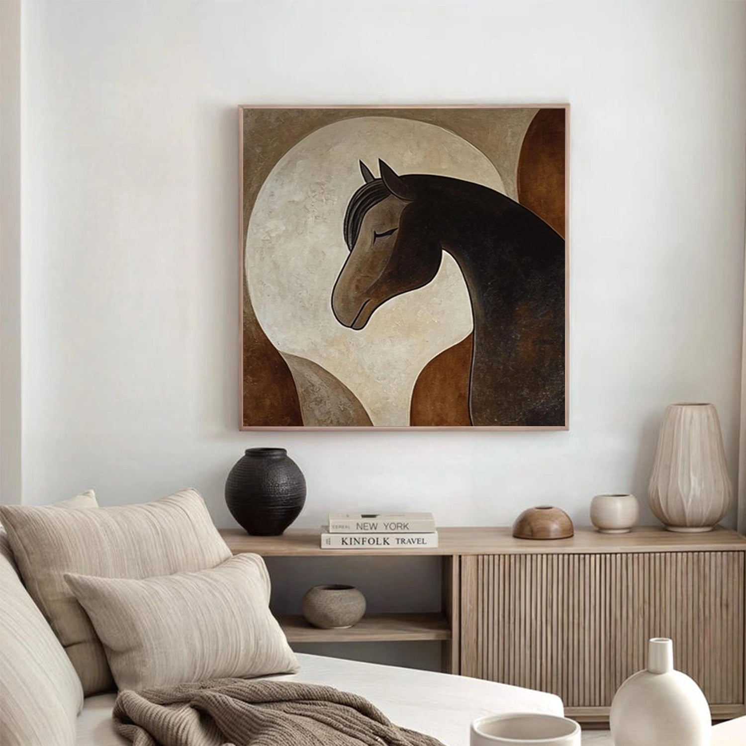 Abstract Animal Horse Wall Art #AC118
