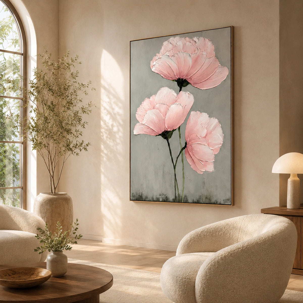 Flower Abstract Textured Wall Art #FP214
