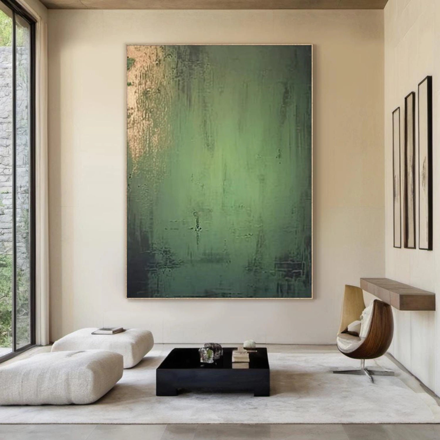 Green Wabi Sabi Canvas Art #WS127
