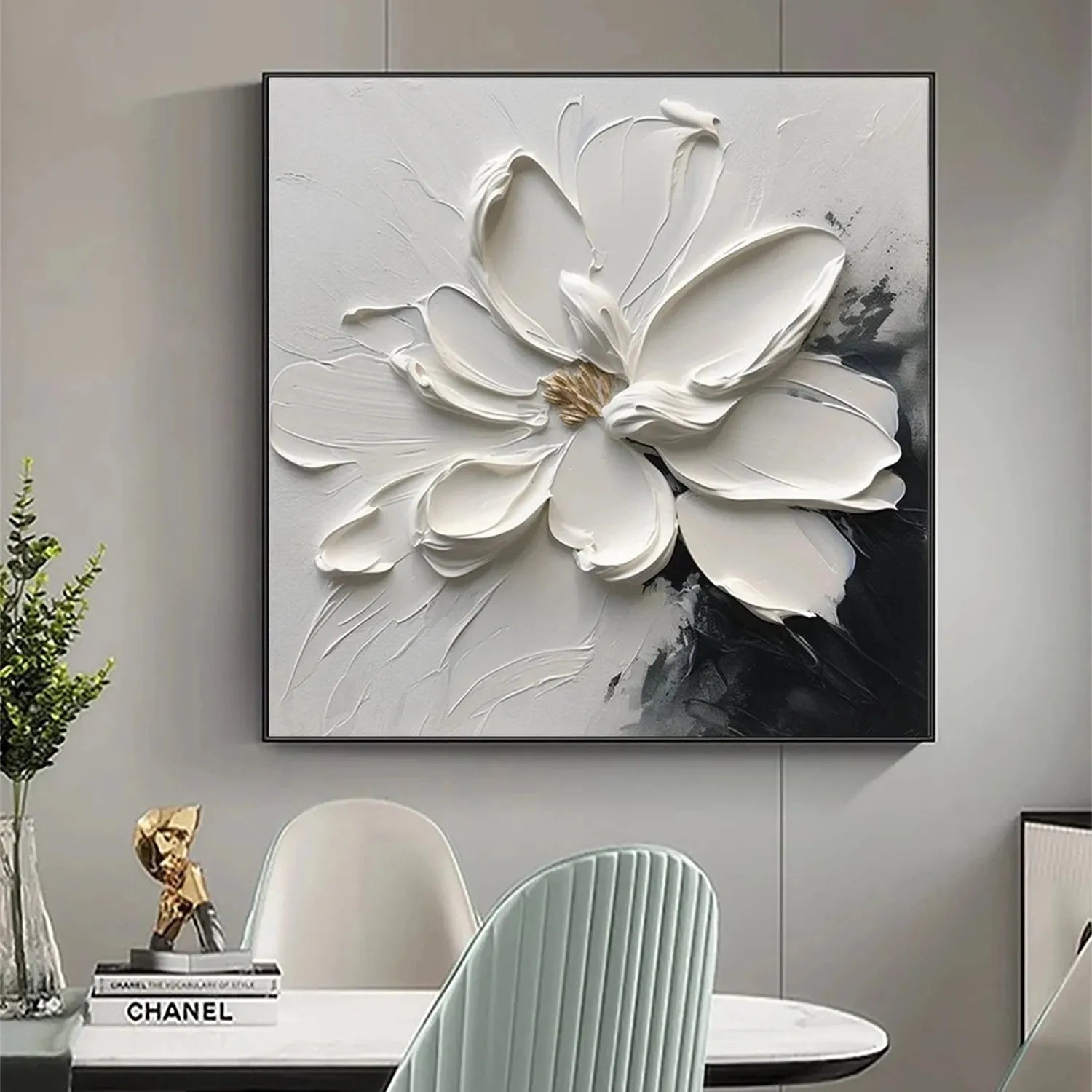 Flower Textured Painting Canvas #FP048