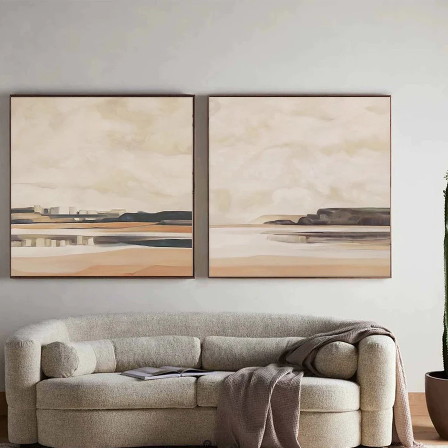 Abstract Canvas Wall Art Set of 2 #AP323